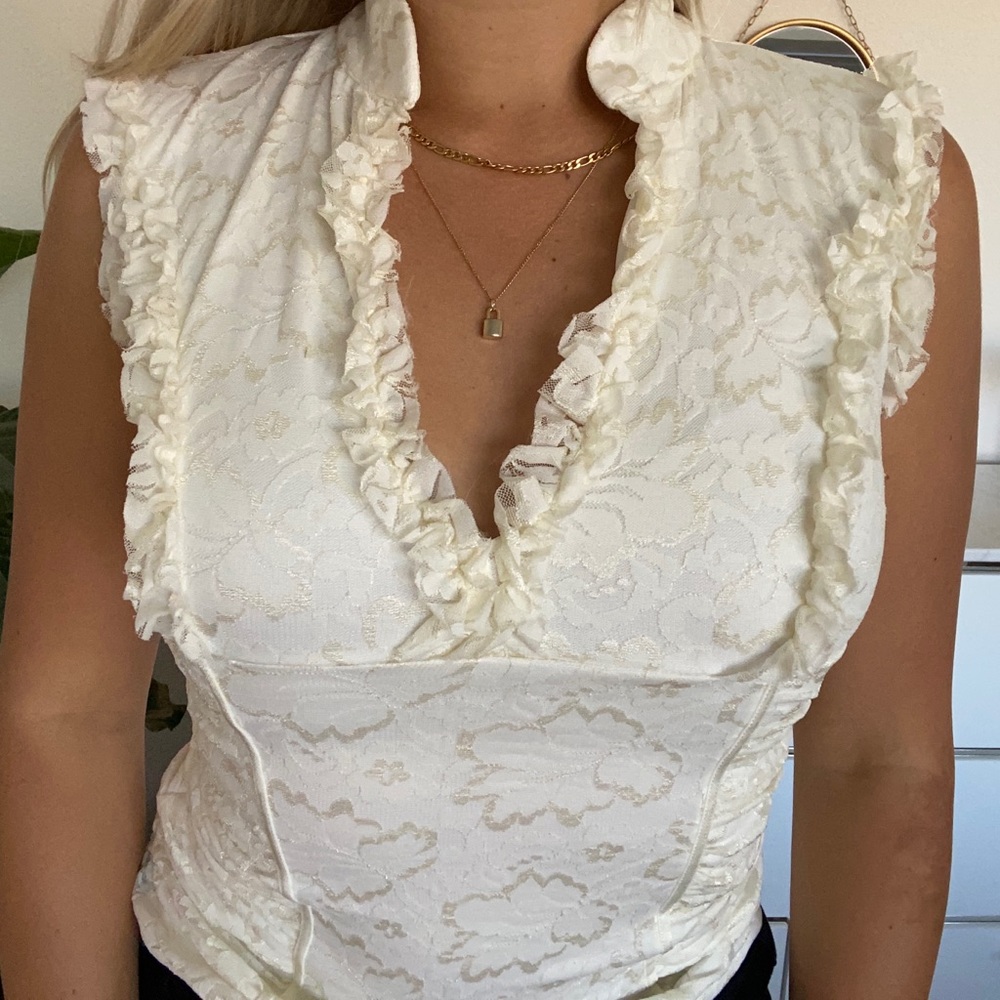 Lace formal top
